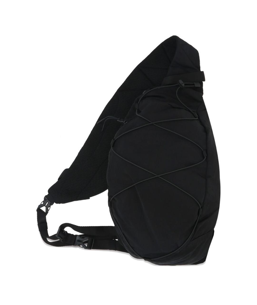 CP COMPANY Черная синтетическая сумка на плечо, фото 4