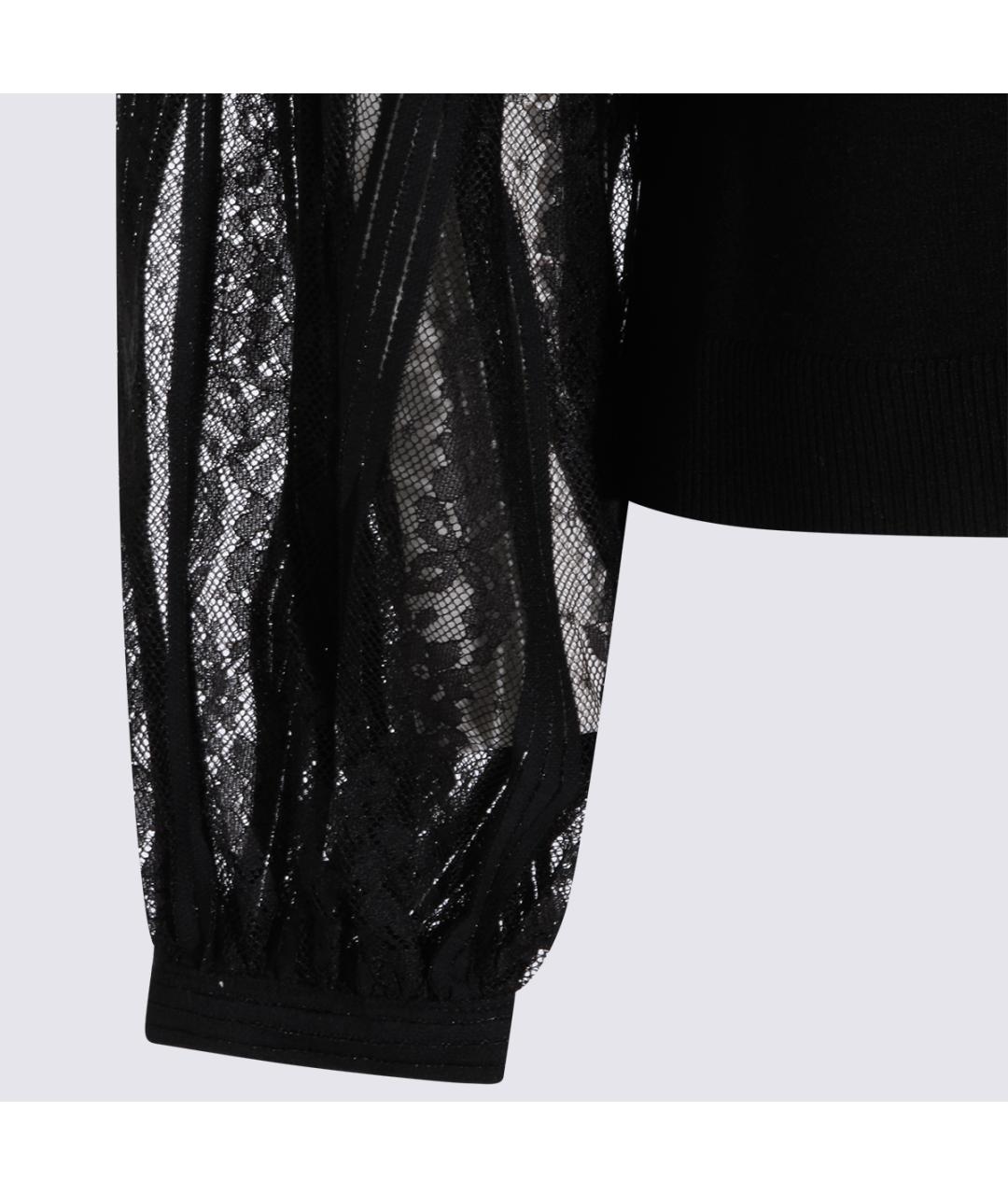 TWIN-SET Черный вискозный джемпер / свитер, фото 3