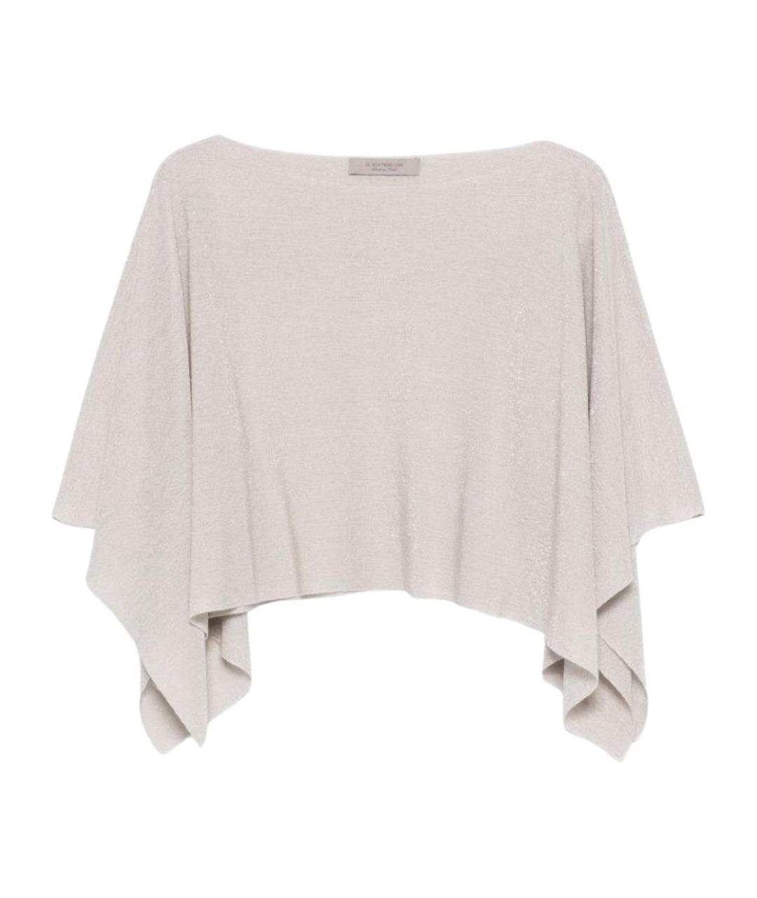 D.EXTERIOR Бежевая вискозная футболка, фото 1