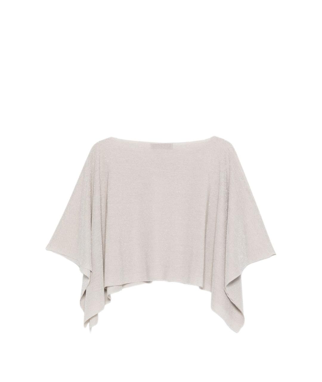 D.EXTERIOR Бежевая вискозная футболка, фото 2