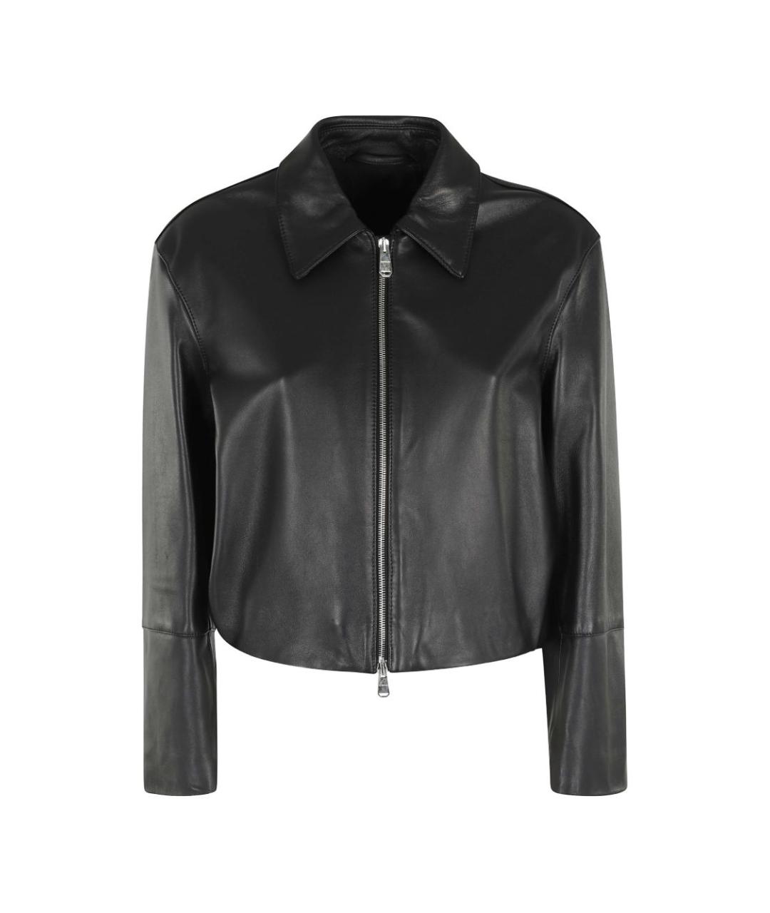 DONDUP Черная кожаная куртка, фото 1