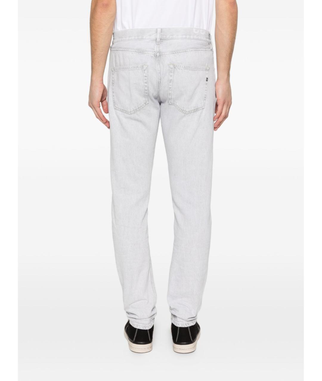 DONDUP Серые хлопковые прямые джинсы, фото 5