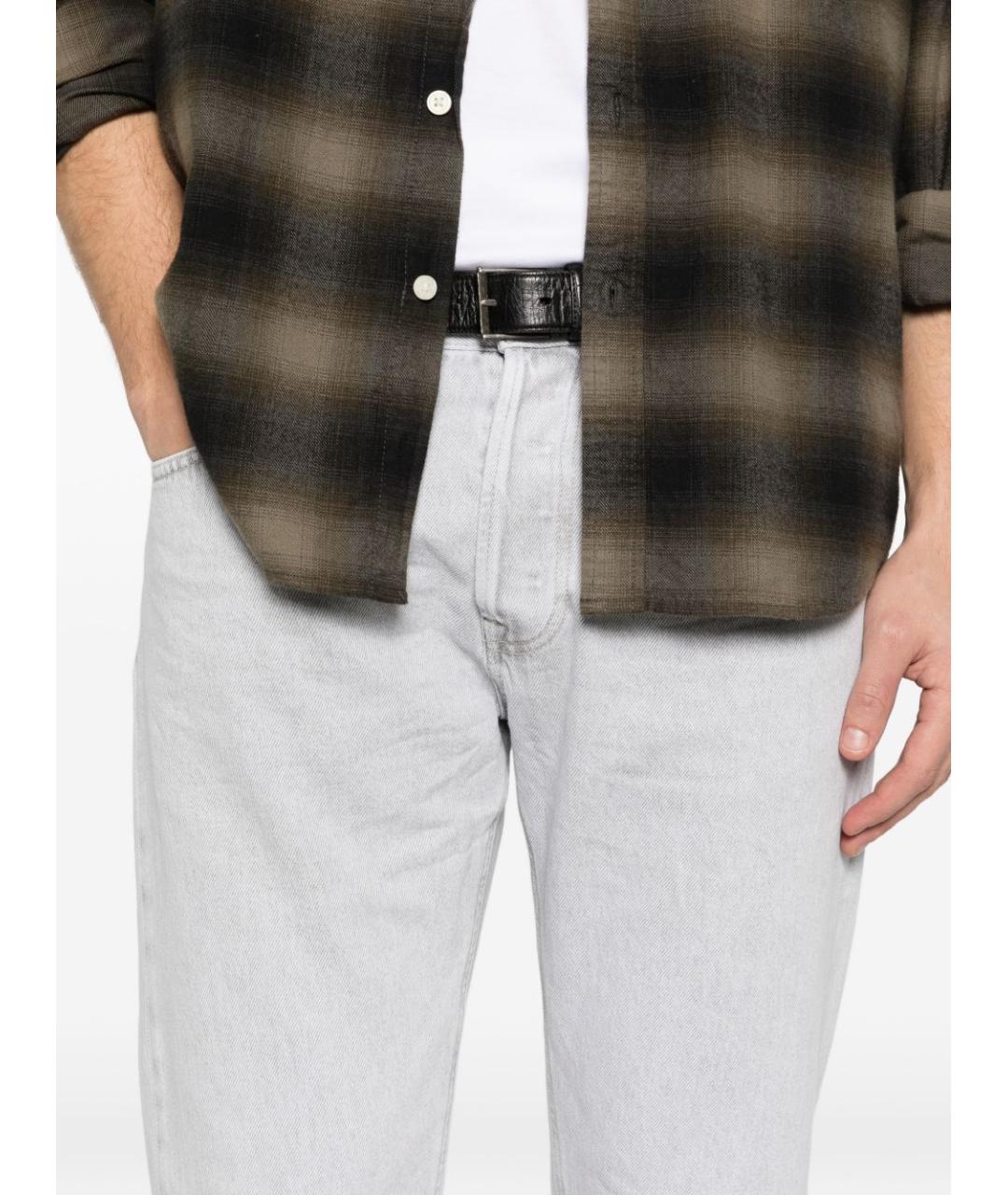 DONDUP Серые хлопковые прямые джинсы, фото 3