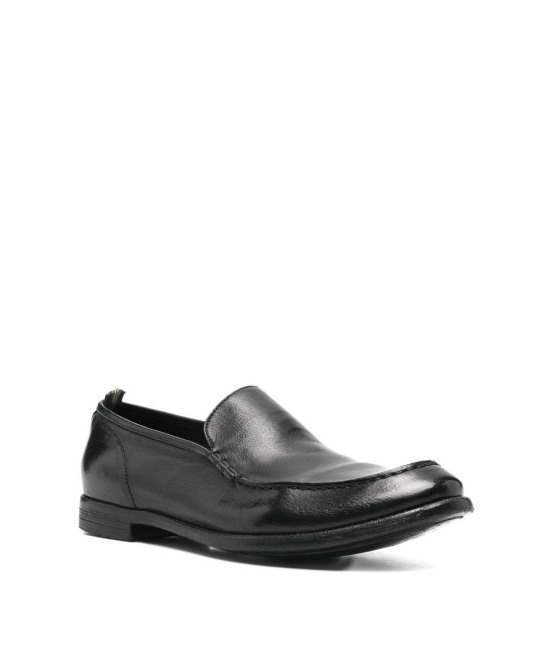 OFFICINE CREATIVE Черные кожаные лоферы, фото 2