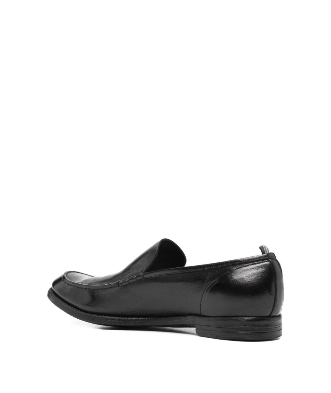 OFFICINE CREATIVE Черные кожаные лоферы, фото 4