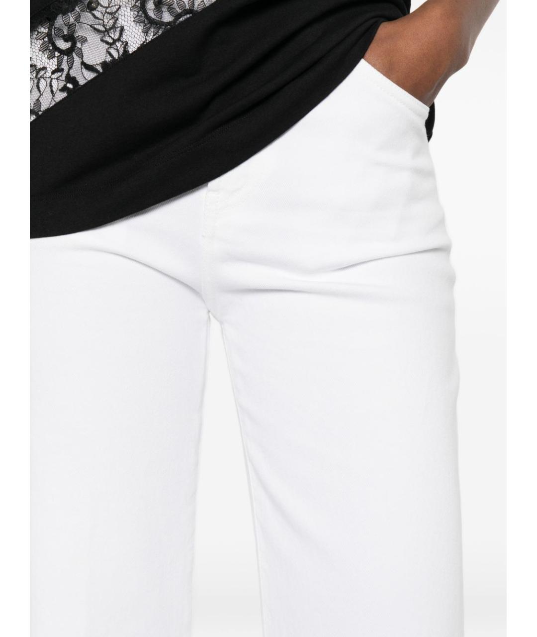 DONDUP Белые хлопковые прямые джинсы, фото 2