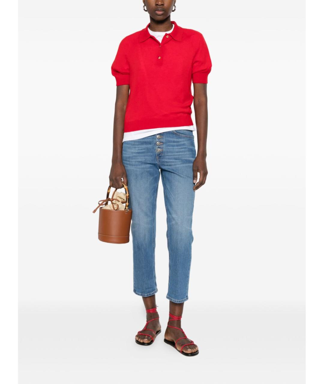 DONDUP Голубые хлопковые джинсы слим, фото 2