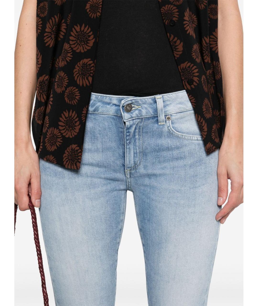 DONDUP Голубые хлопковые джинсы слим, фото 3