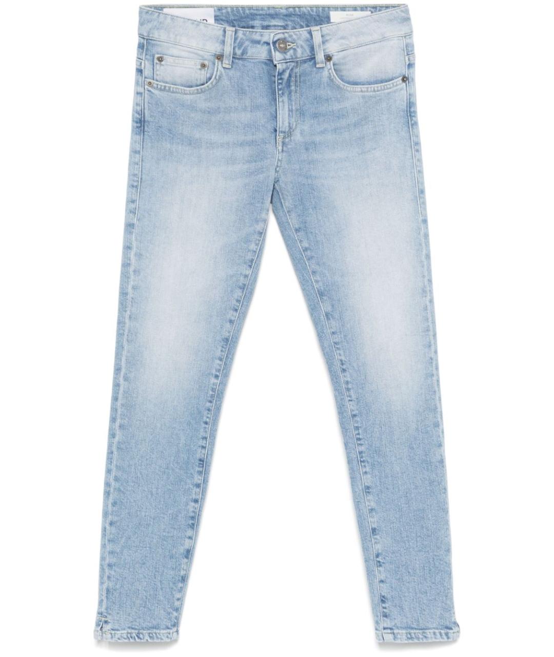 DONDUP Голубые хлопковые джинсы слим, фото 1