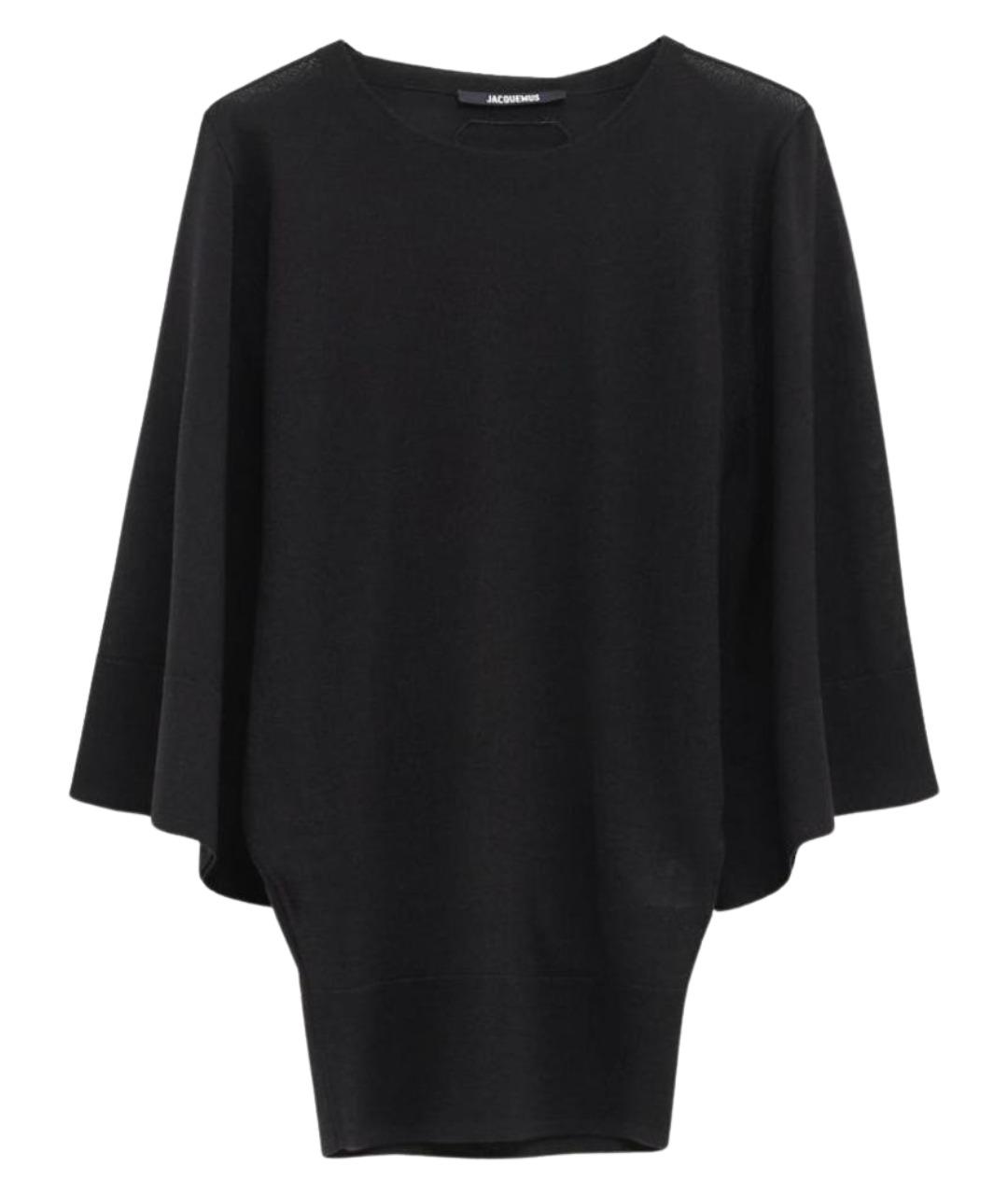 JACQUEMUS Черная шерстяная футболка, фото 1