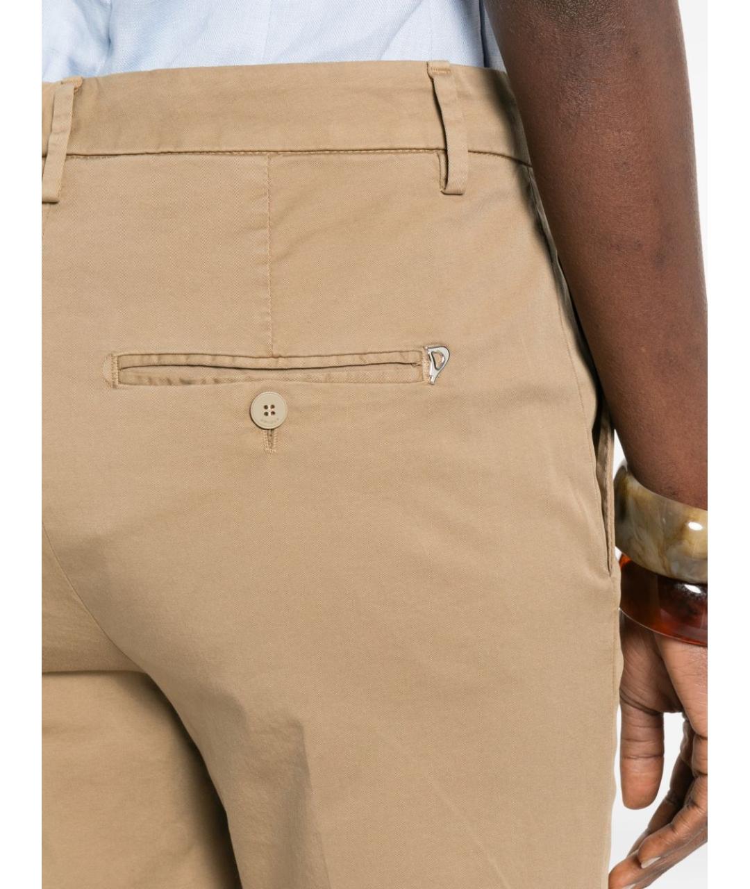 DONDUP Бежевые хлопковые прямые джинсы, фото 2