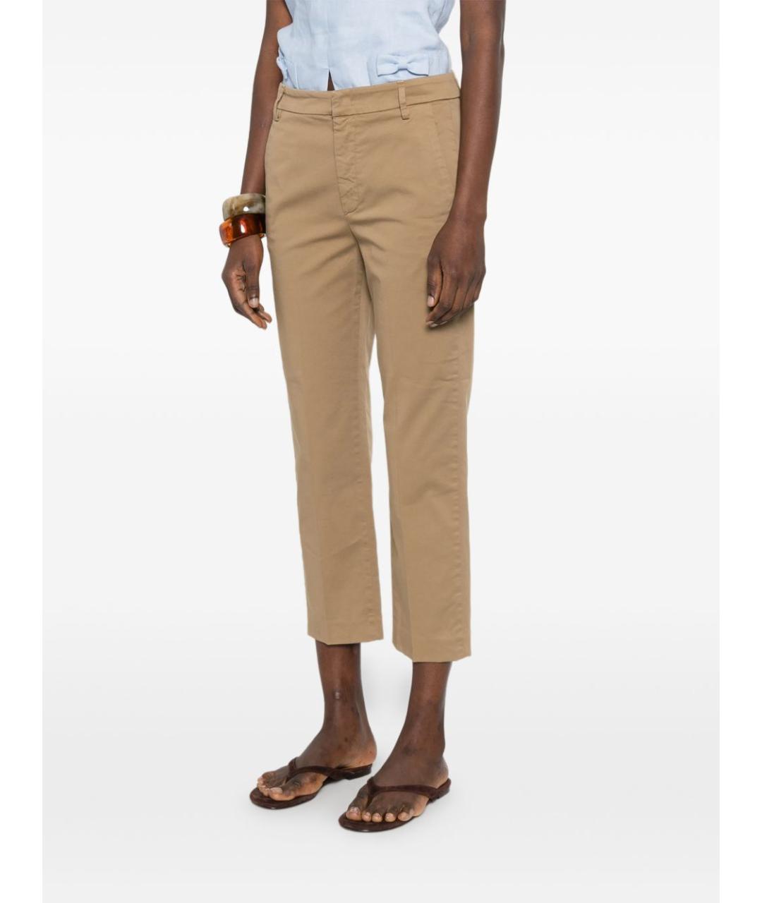 DONDUP Бежевые хлопковые прямые джинсы, фото 5