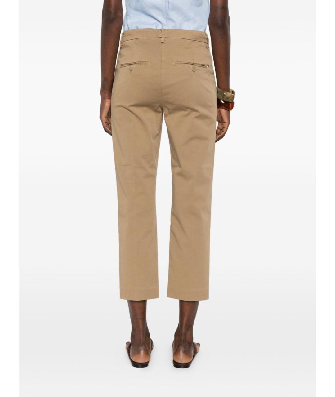 DONDUP Бежевые хлопковые прямые джинсы, фото 4