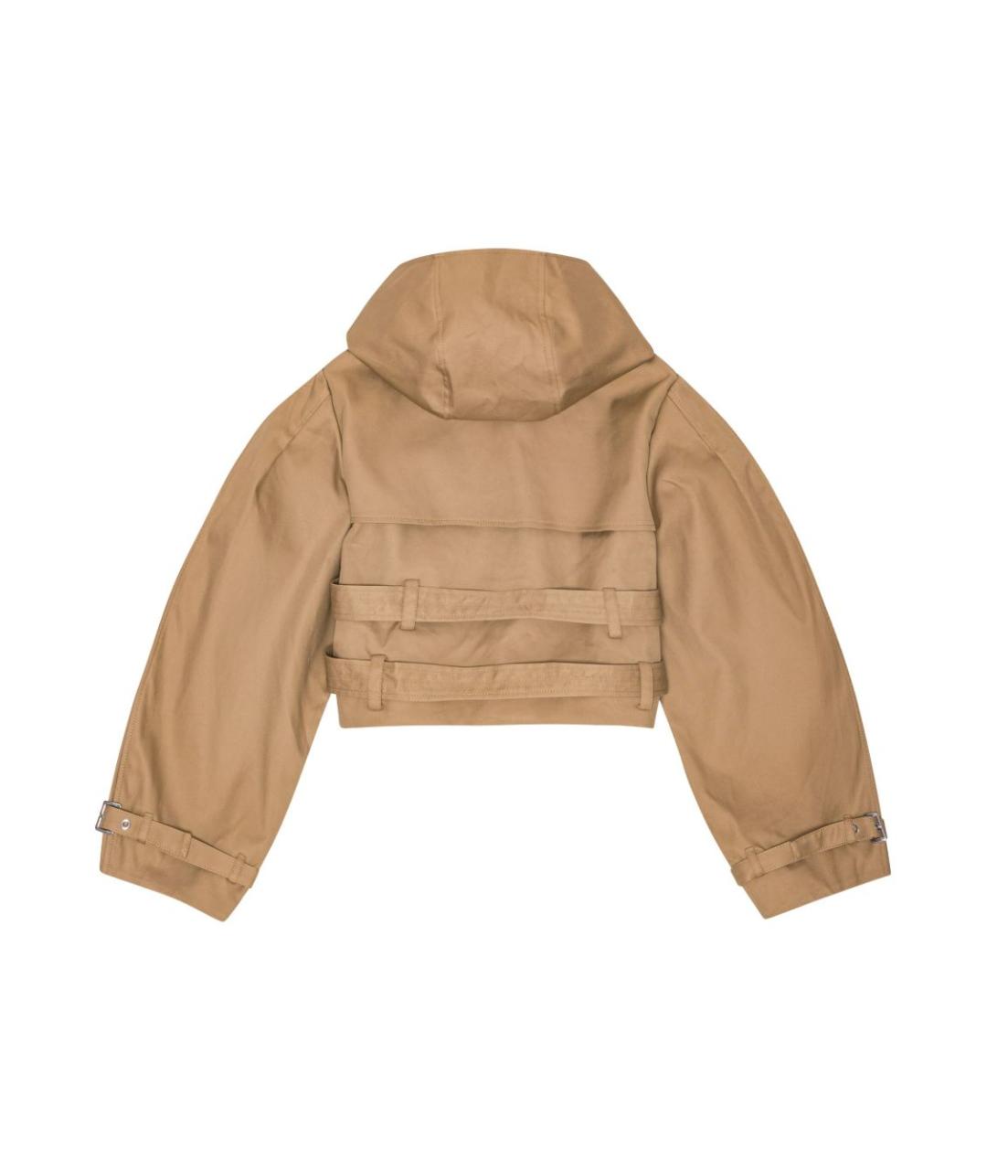 GANNI Бежевая хлопковая куртка, фото 3