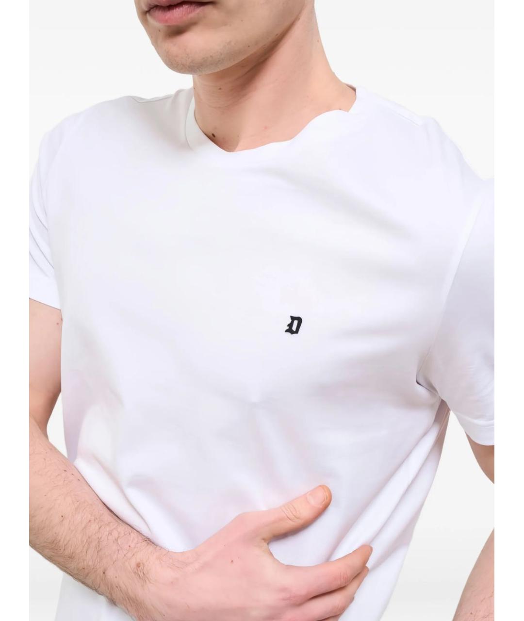 DONDUP Белая хлопковая футболка, фото 3