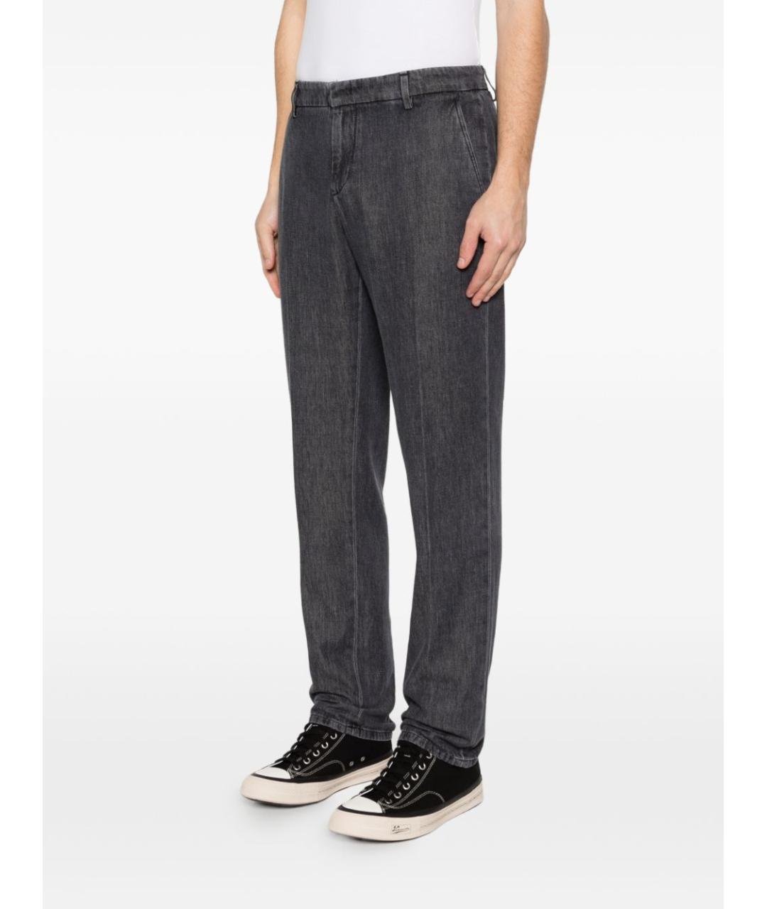 DONDUP Черные хлопковые повседневные брюки, фото 5