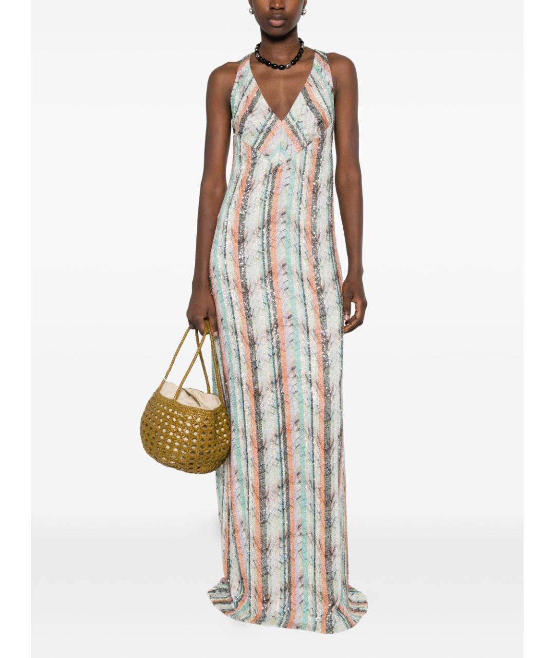 MISSONI Мульти вискозное повседневное платье, фото 2