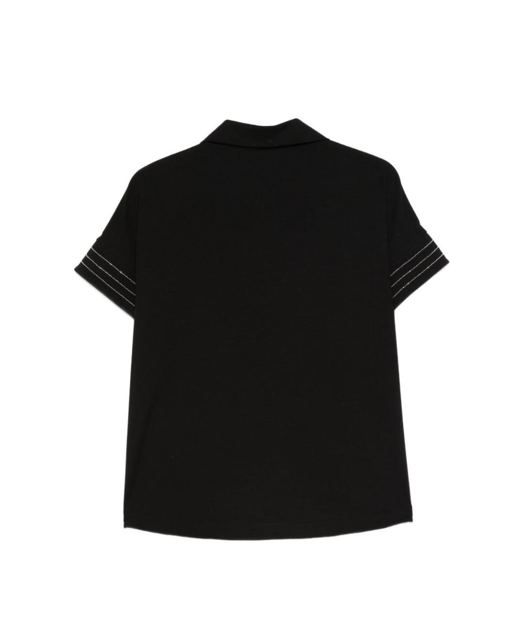 D.EXTERIOR Черная хлопковая футболка, фото 2