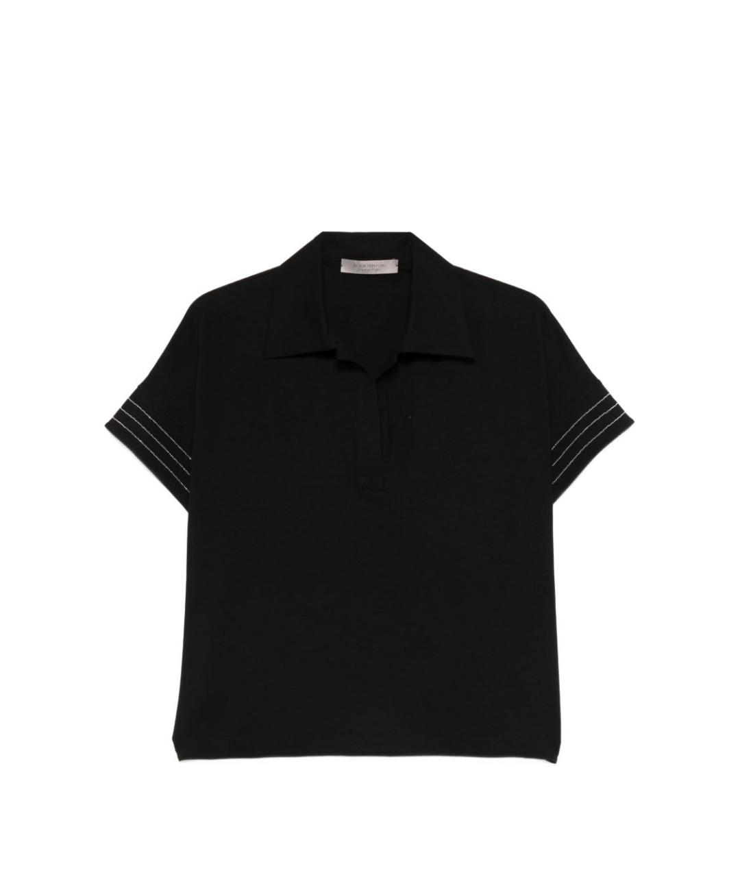 D.EXTERIOR Черная хлопковая футболка, фото 1