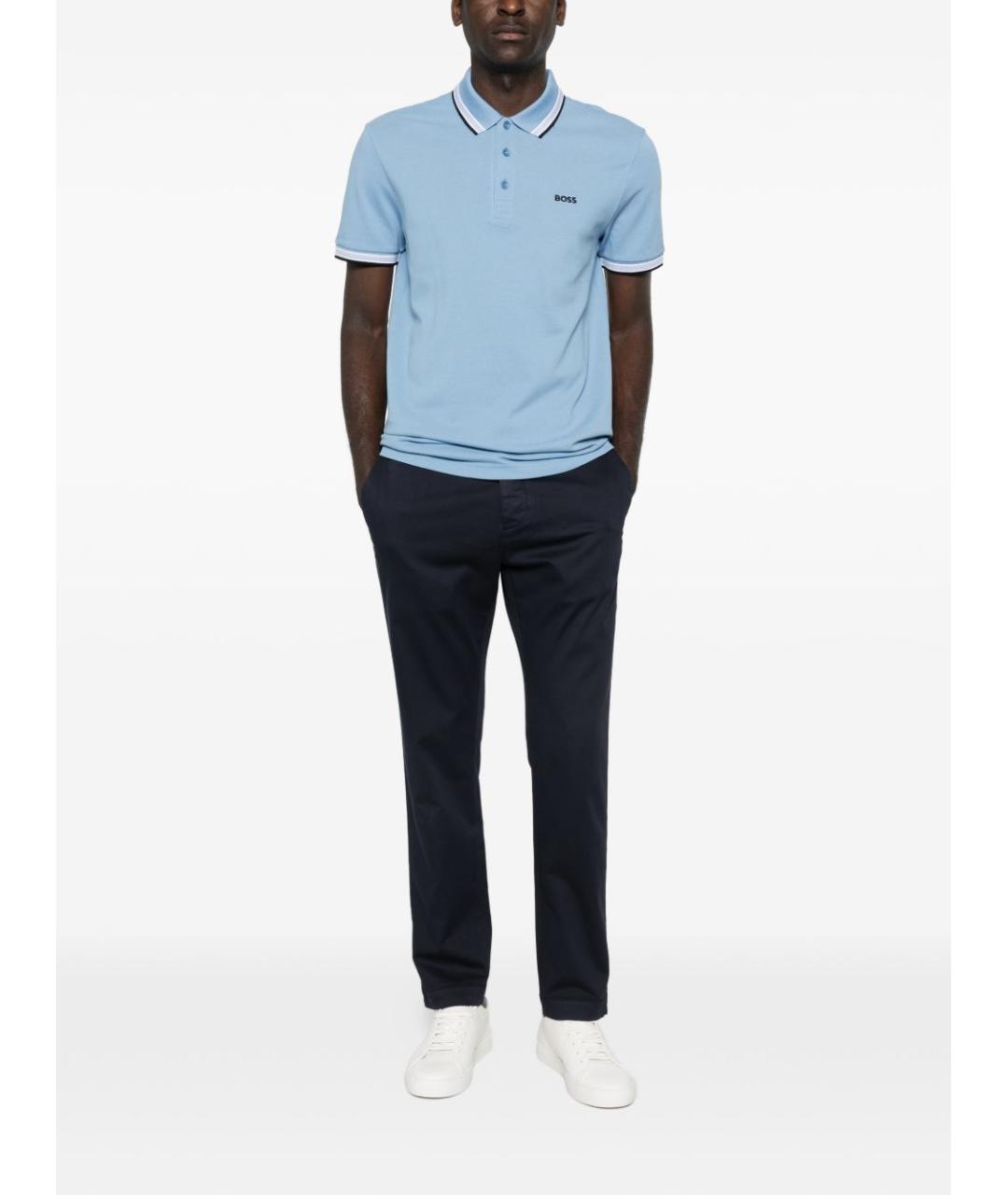 JACOB COHEN Синие хлопковые повседневные брюки, фото 3