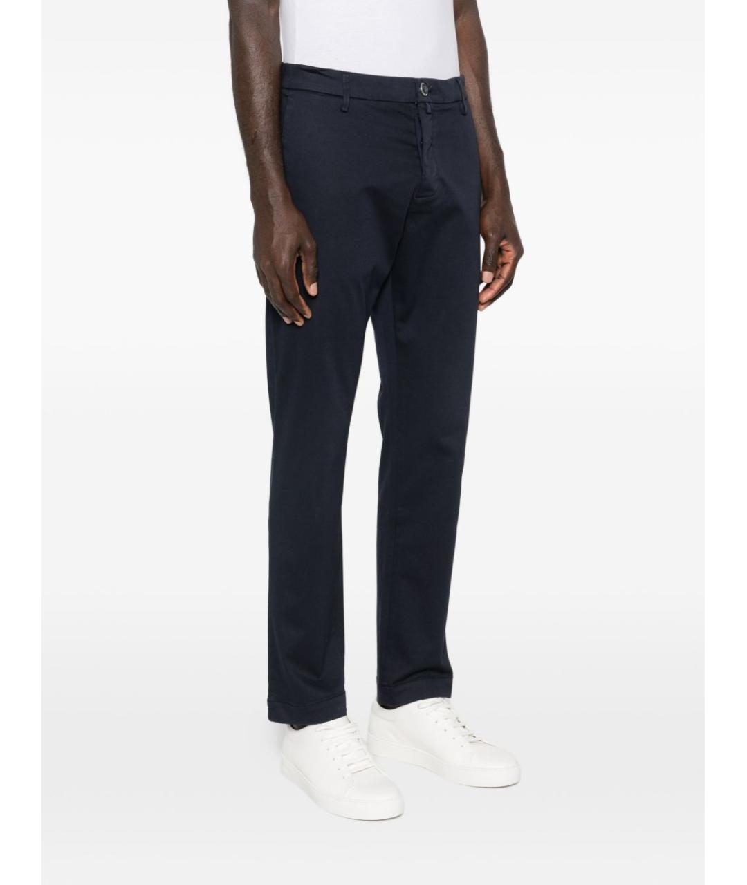 JACOB COHEN Синие хлопковые повседневные брюки, фото 5