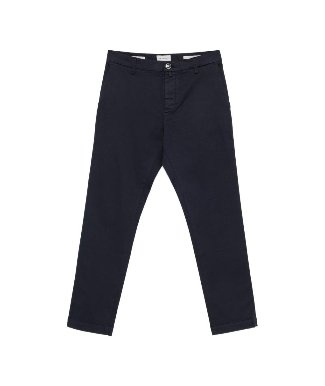 JACOB COHEN Синие хлопковые повседневные брюки, фото 1