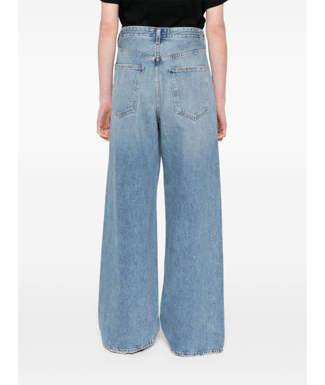 AGOLDE Синие хлопковые прямые джинсы, фото 5