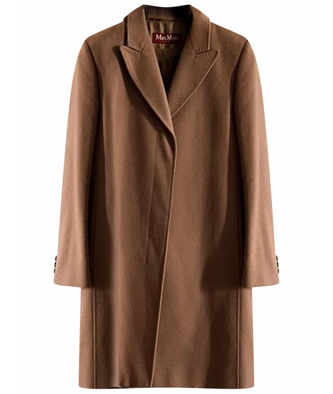MAX MARA STUDIO Коричневое кашемировое пальто, фото 1