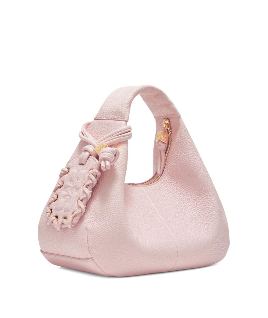 GANNI Розовая сумка тоут из искусственной кожи, фото 3