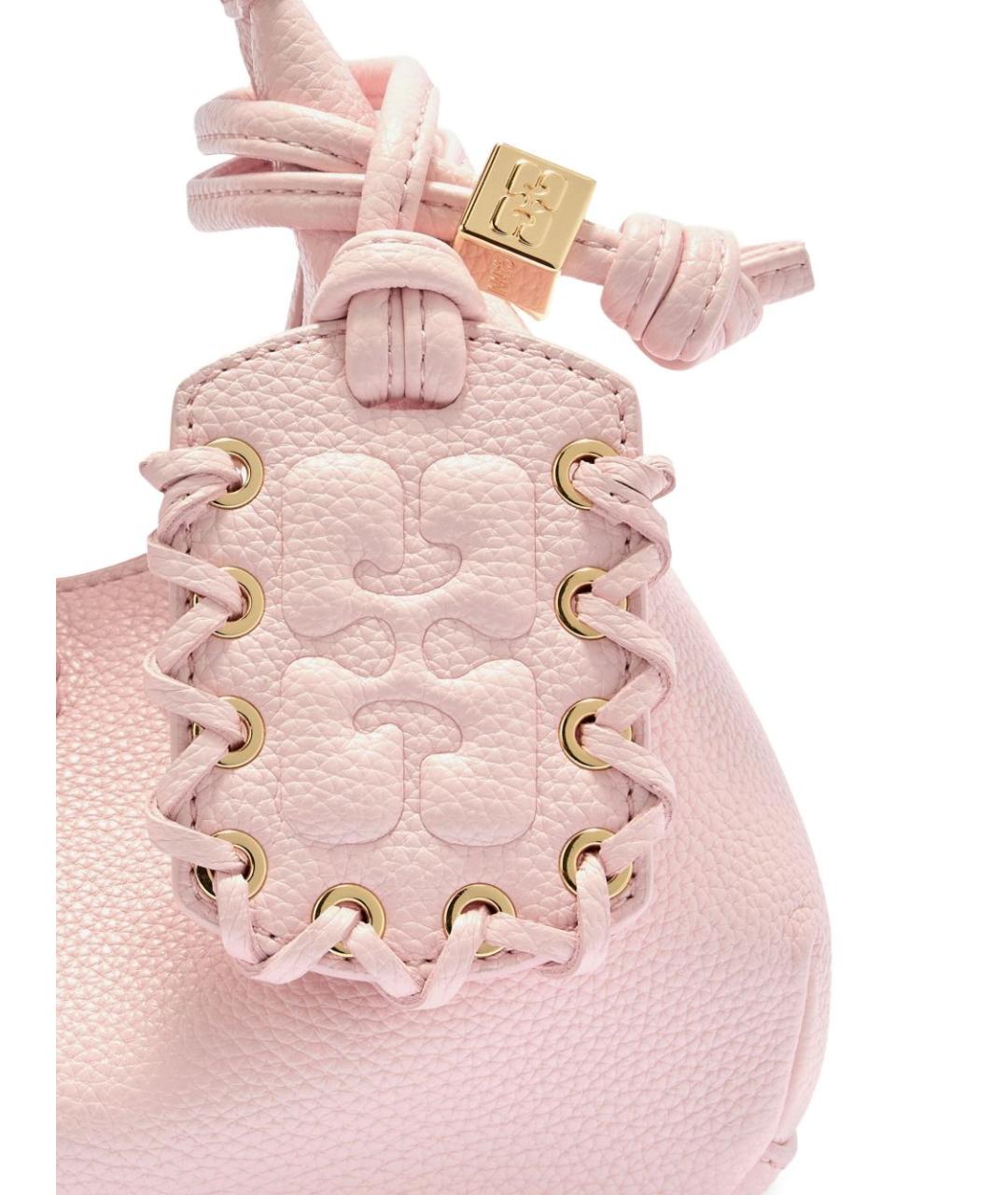 GANNI Розовая сумка тоут из искусственной кожи, фото 4