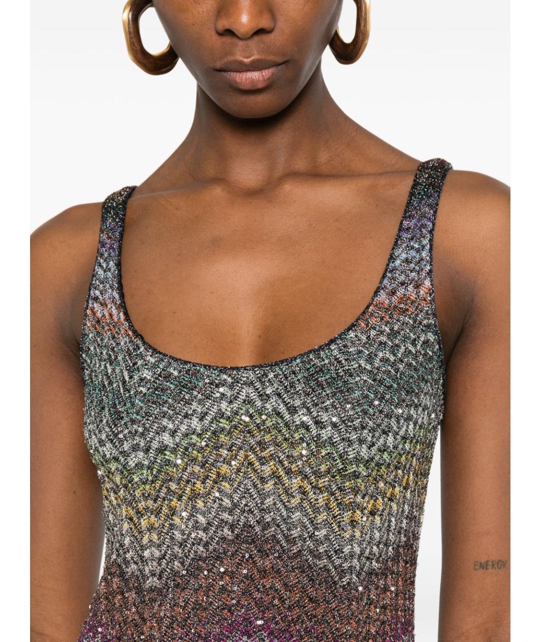 MISSONI Мульти вискозное платье, фото 3