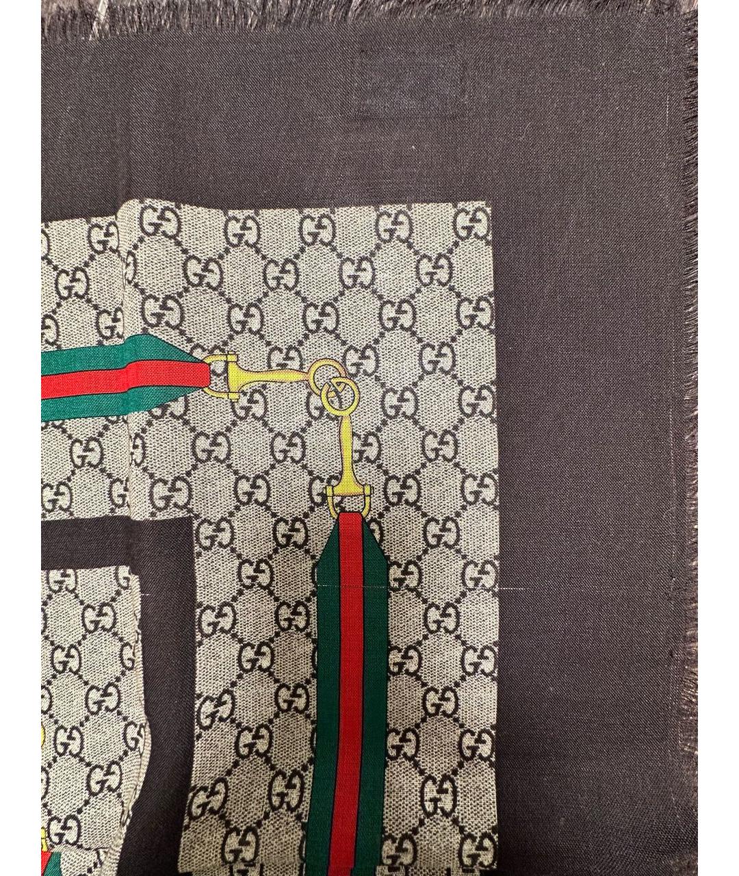 GUCCI Мульти шерстяной платок, фото 7