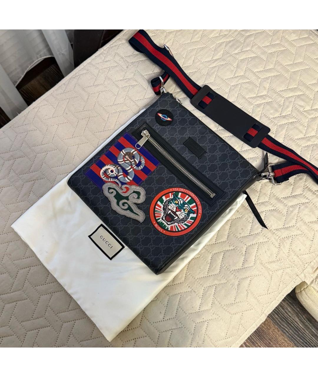 GUCCI Черная сумка на плечо, фото 2