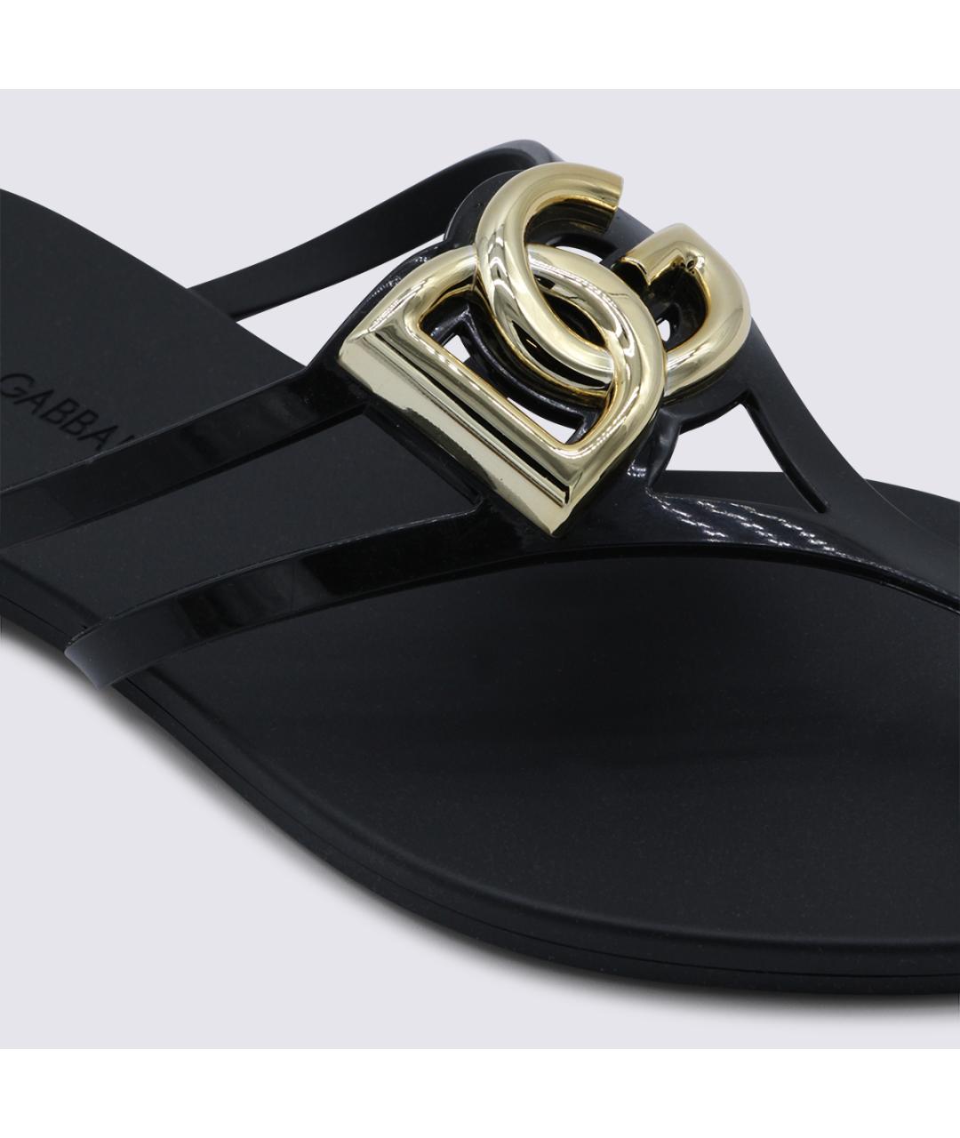 DOLCE&GABBANA Черные сандалии, фото 4