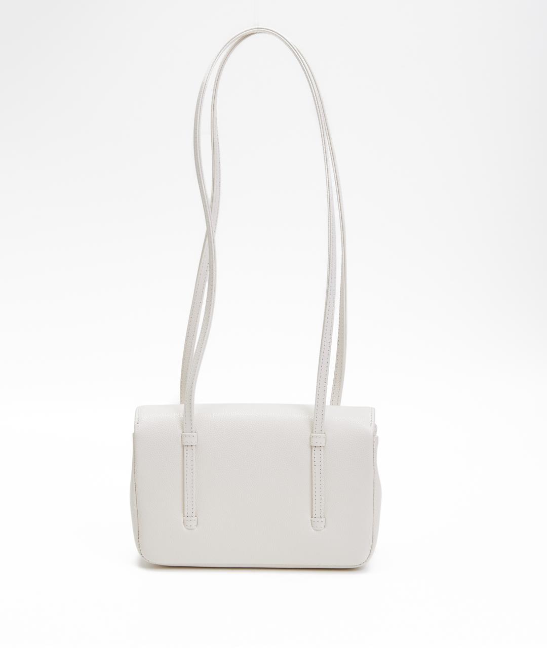 CHANEL Белая кожаная сумка через плечо, фото 3