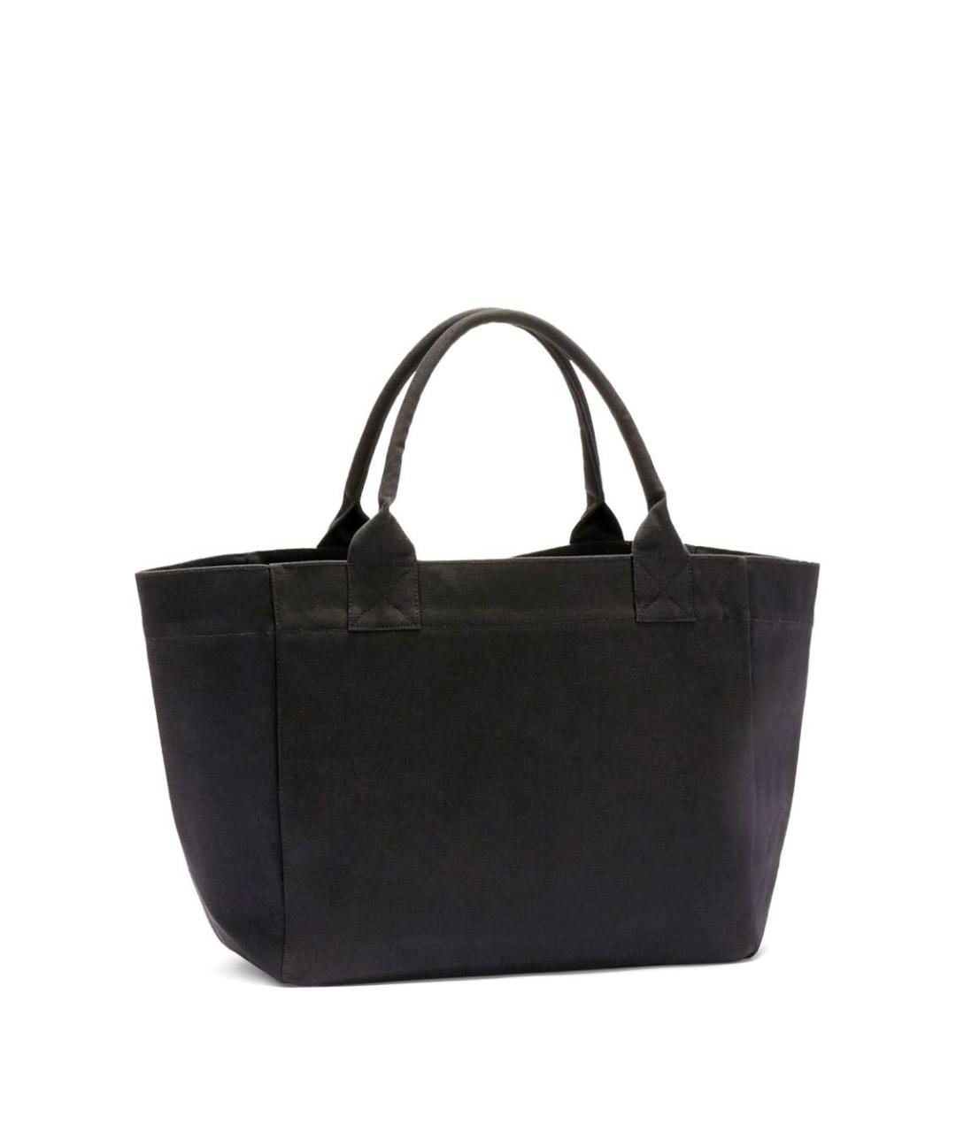 GANNI Черная хлопковая сумка тоут, фото 4