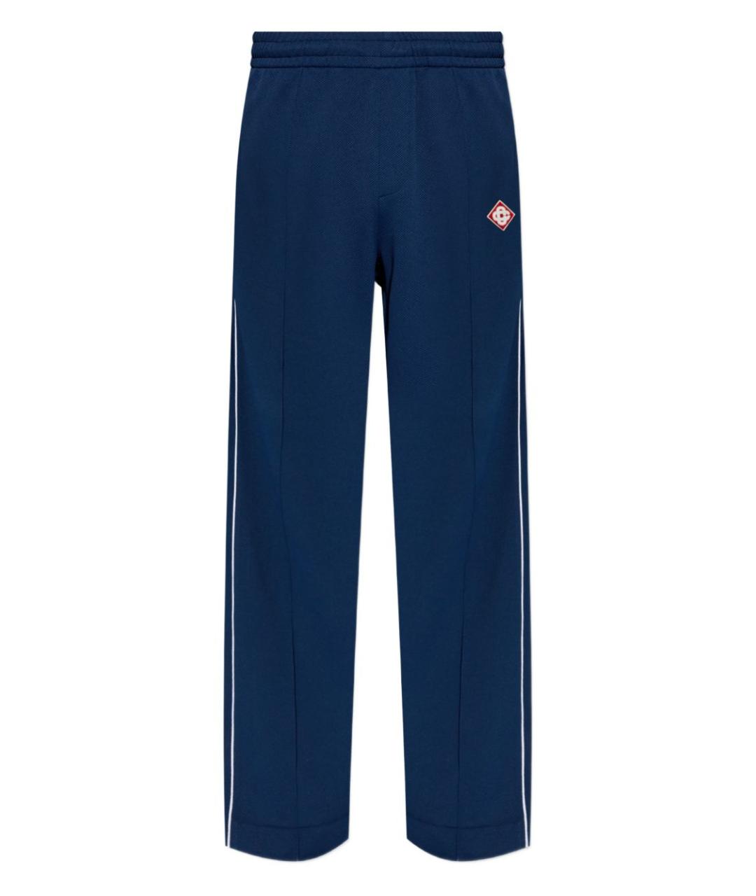 CASABLANCA Синие полиамидовые повседневные брюки, фото 1