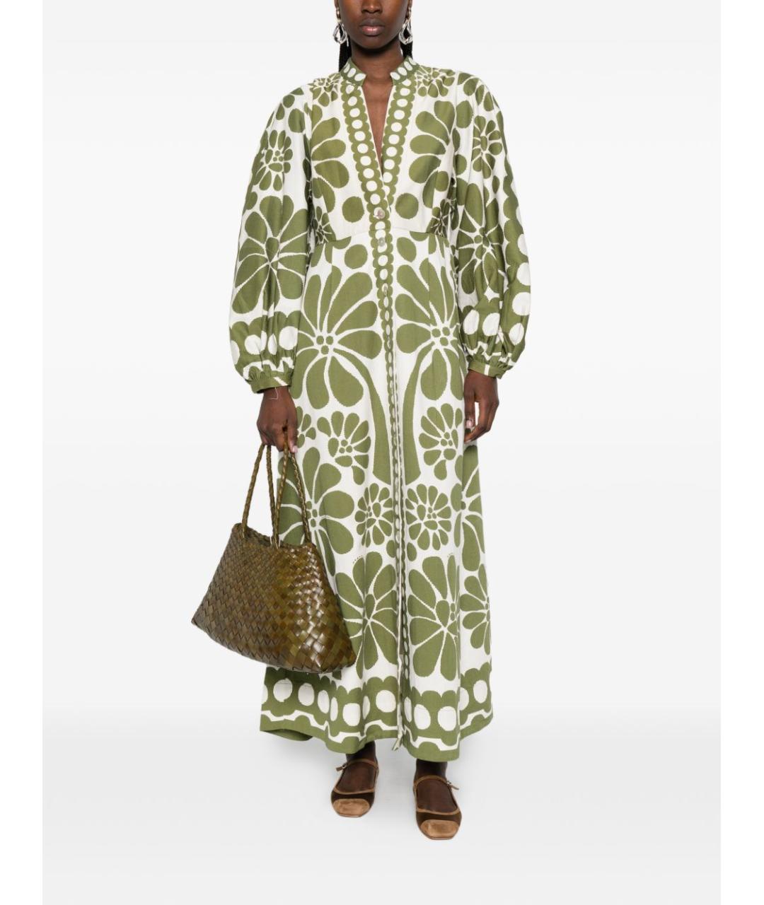 FARM RIO Зеленые платье, фото 3