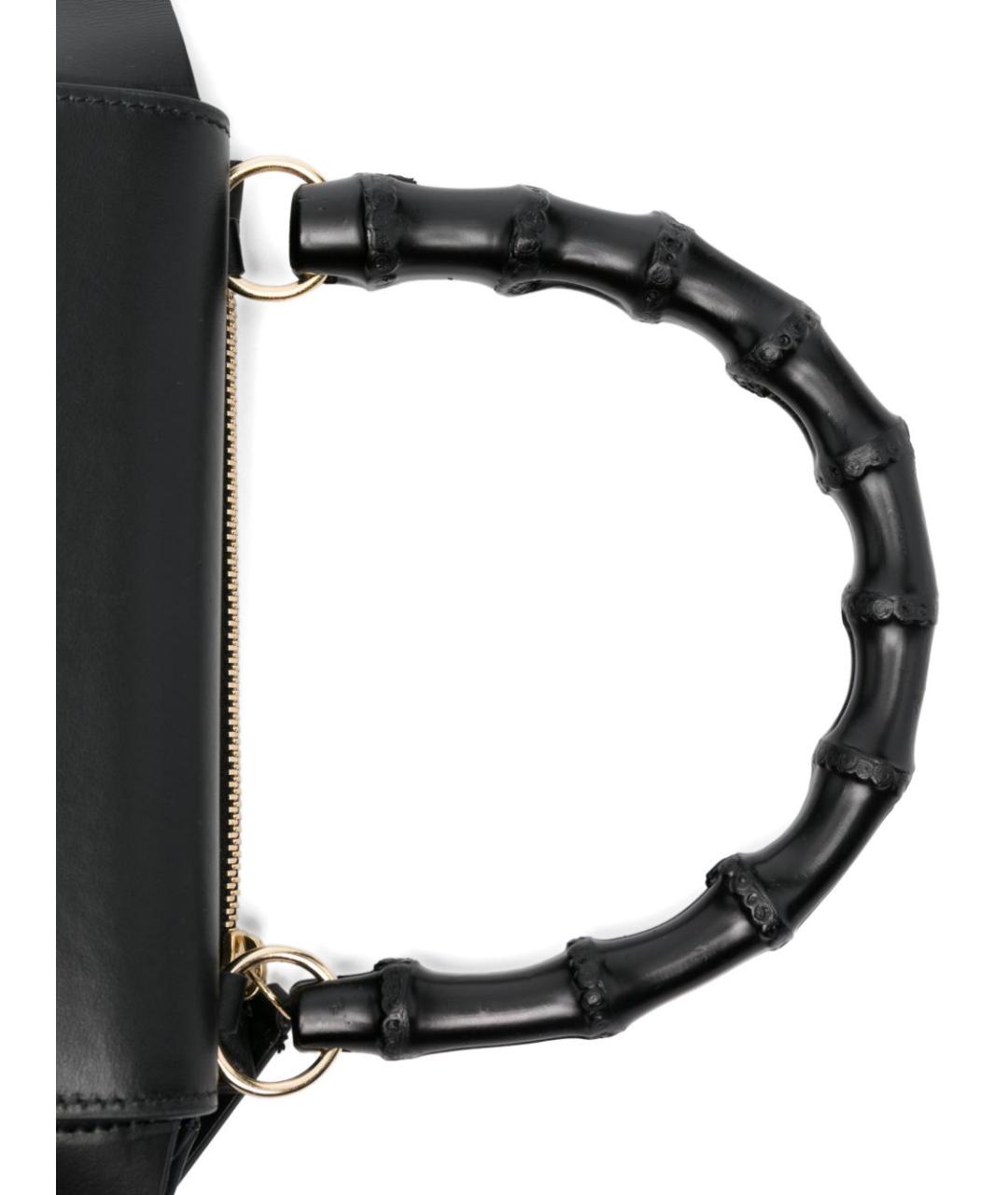 WANDLER Черная кожаная сумка тоут, фото 5