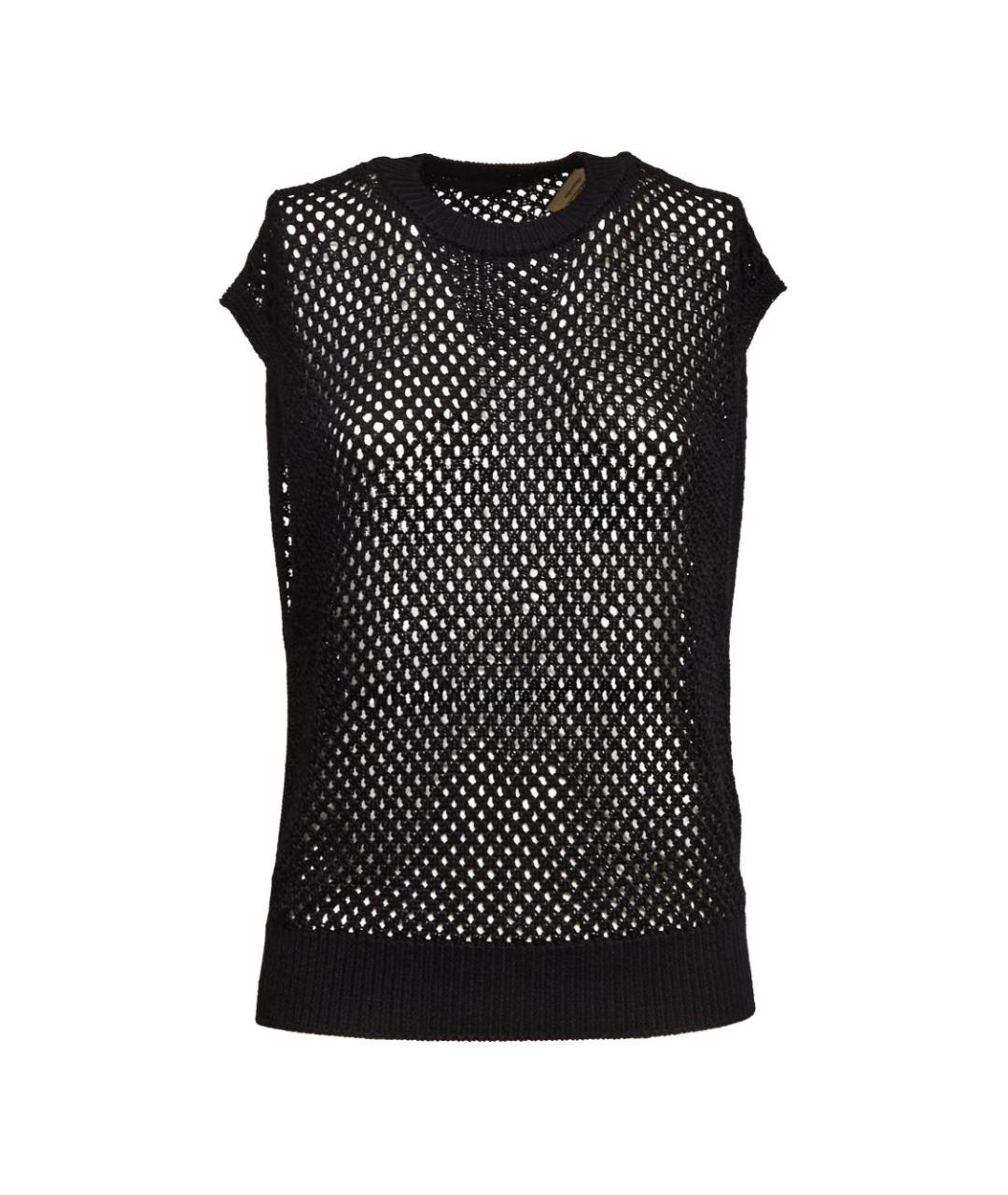 DONDUP Черная вискозная жилетка, фото 1