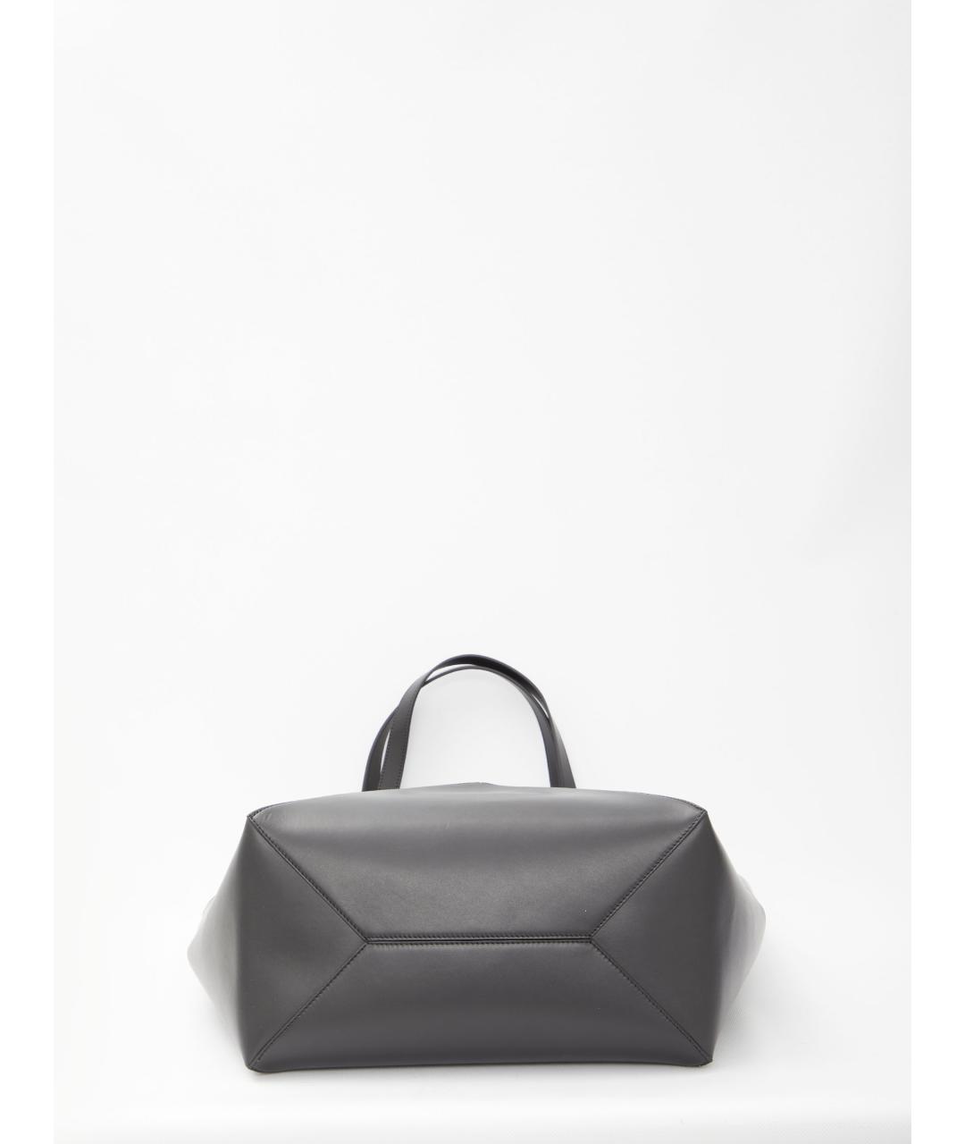 LOEWE Черная кожаная сумка тоут, фото 3