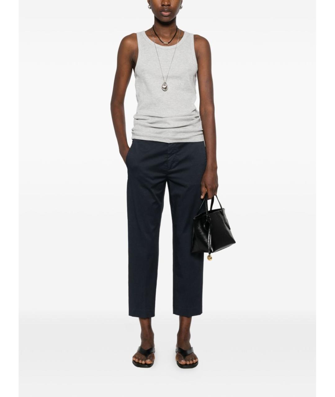 DONDUP Синие хлопковые прямые джинсы, фото 4