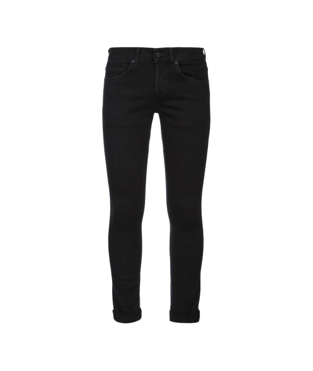DONDUP Черные хлопковые прямые джинсы, фото 1