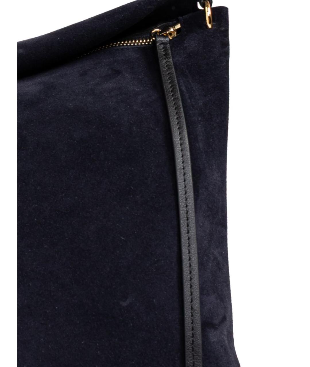 WANDLER Темно-синяя замшевая сумка через плечо, фото 5