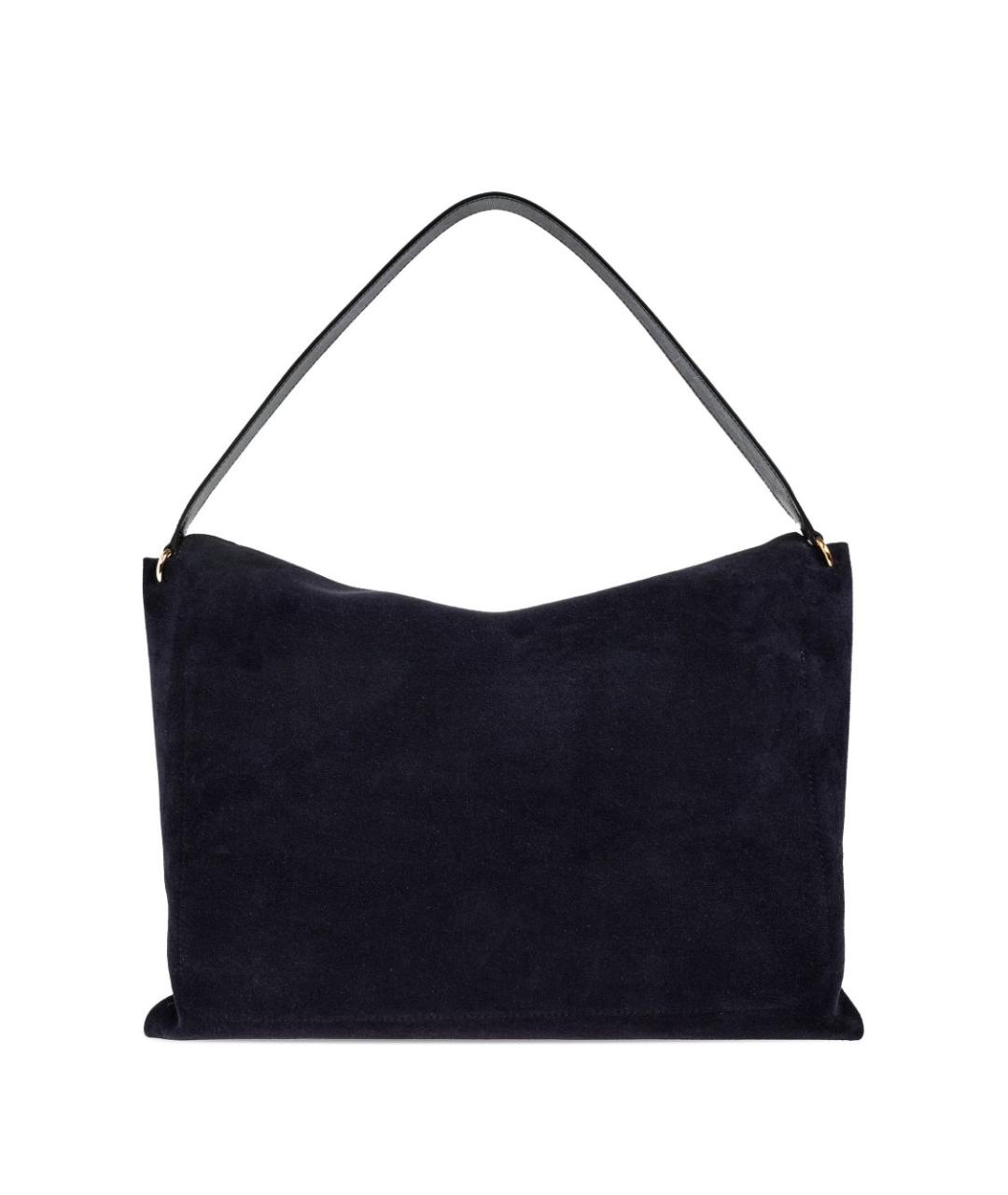 WANDLER Темно-синяя замшевая сумка через плечо, фото 4