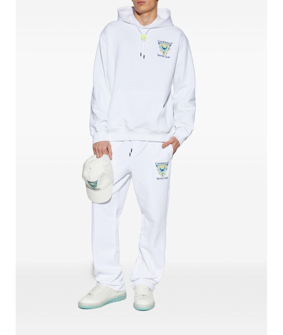 CASABLANCA Белые хлопковые повседневные брюки, фото 2