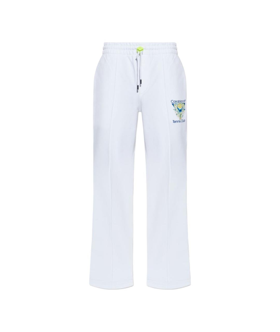 CASABLANCA Белые хлопковые повседневные брюки, фото 1