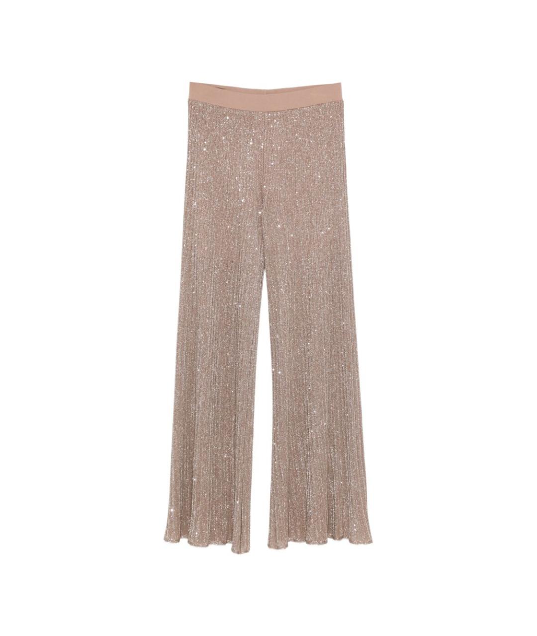 D.EXTERIOR Коричневые вискозные прямые брюки, фото 1