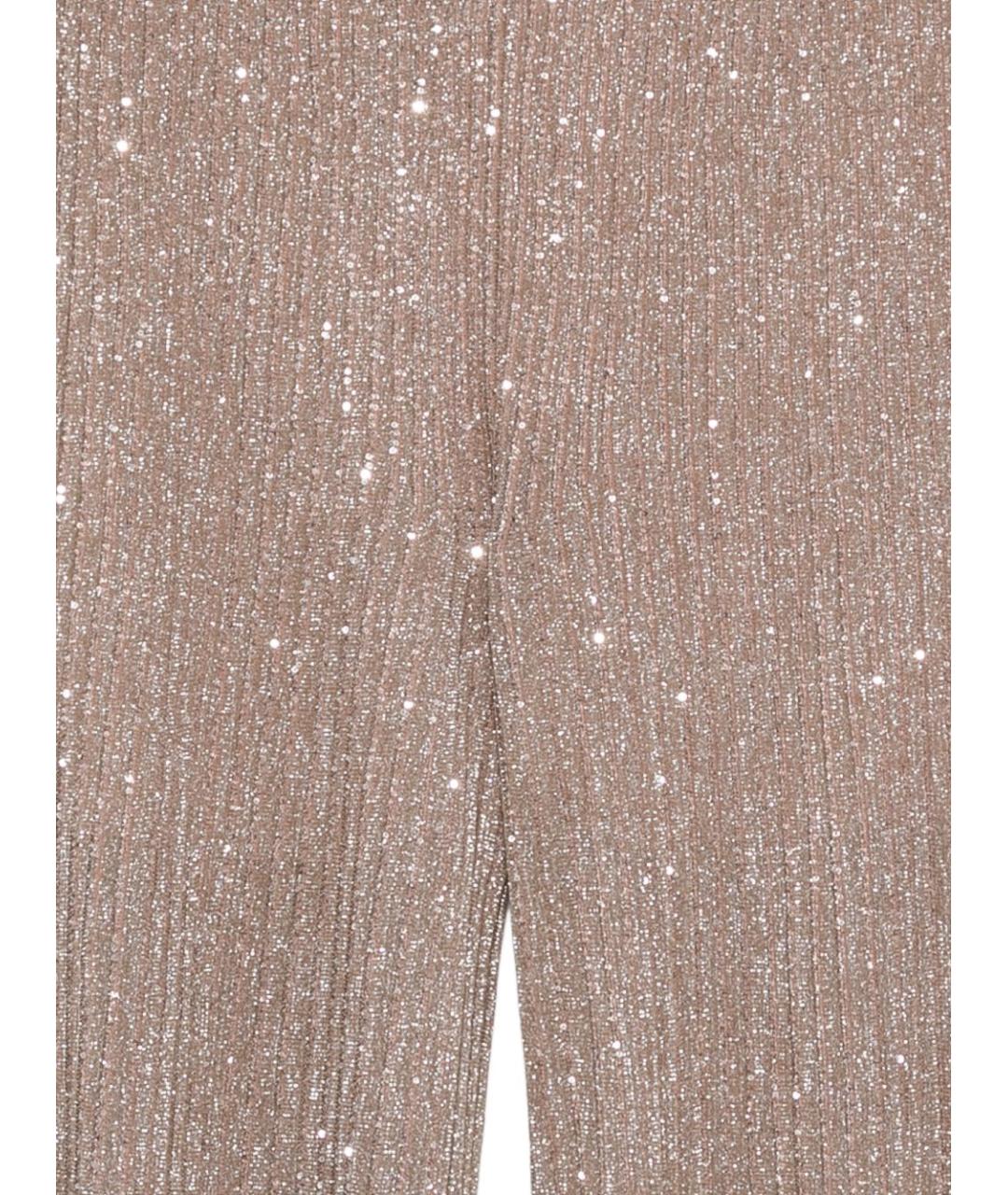 D.EXTERIOR Коричневые вискозные прямые брюки, фото 2