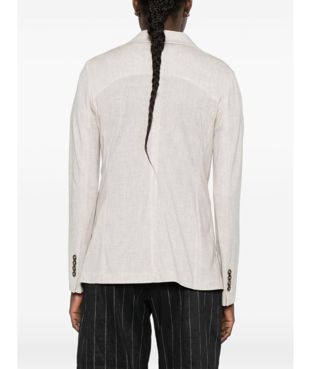 CIRCOLO 1901 Бежевый жакет/пиджак, фото 4